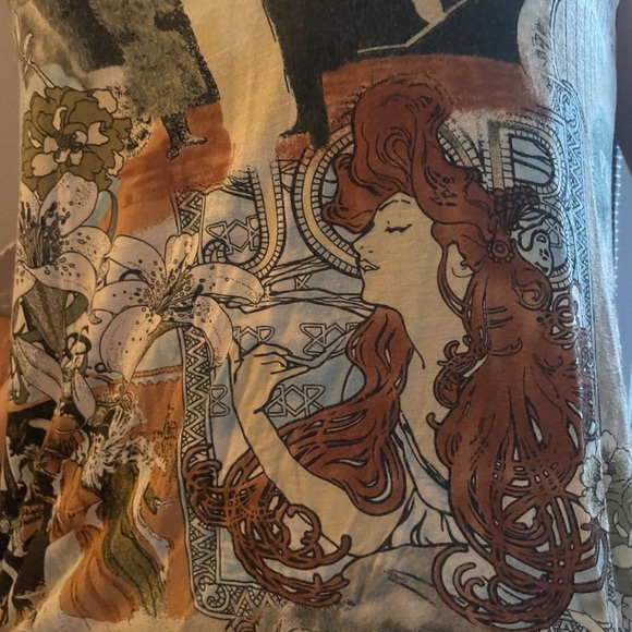 off the shoulder graphic concepts tank top - Picture 5 of 6